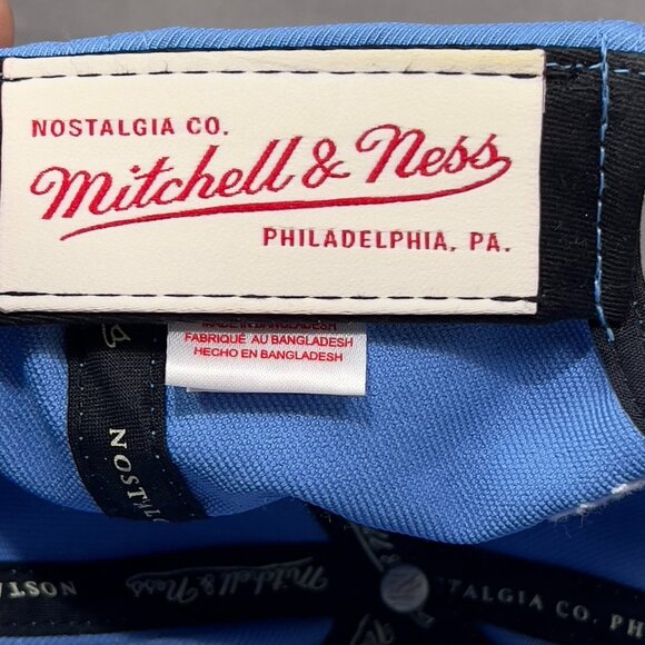 Philadelphia 76ers NBA Strapback Hat Mitchell Ness Golfer Philly Sixers Dad Mens - Picture 8 of 15